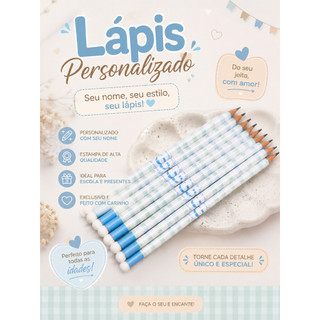 Lápis Personalizados no tema da sua festa- Aniversário Infantil - Empresas - Lembrancinha - Todos os temas