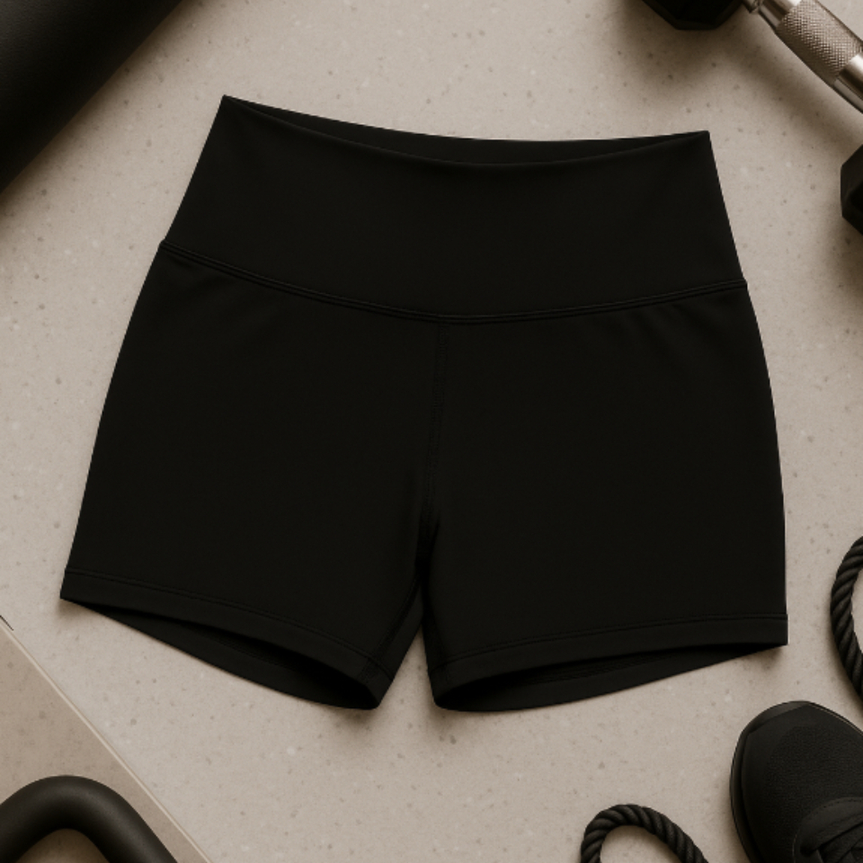 Shorts Legging Suplex Academia Cós Alto Não fica Transparente