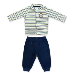 Conjunto Bebê Plush Menino e Menina Inverno | Casaco e Calça | Roupa Infantil 2 Peças Fofa | P M G GG