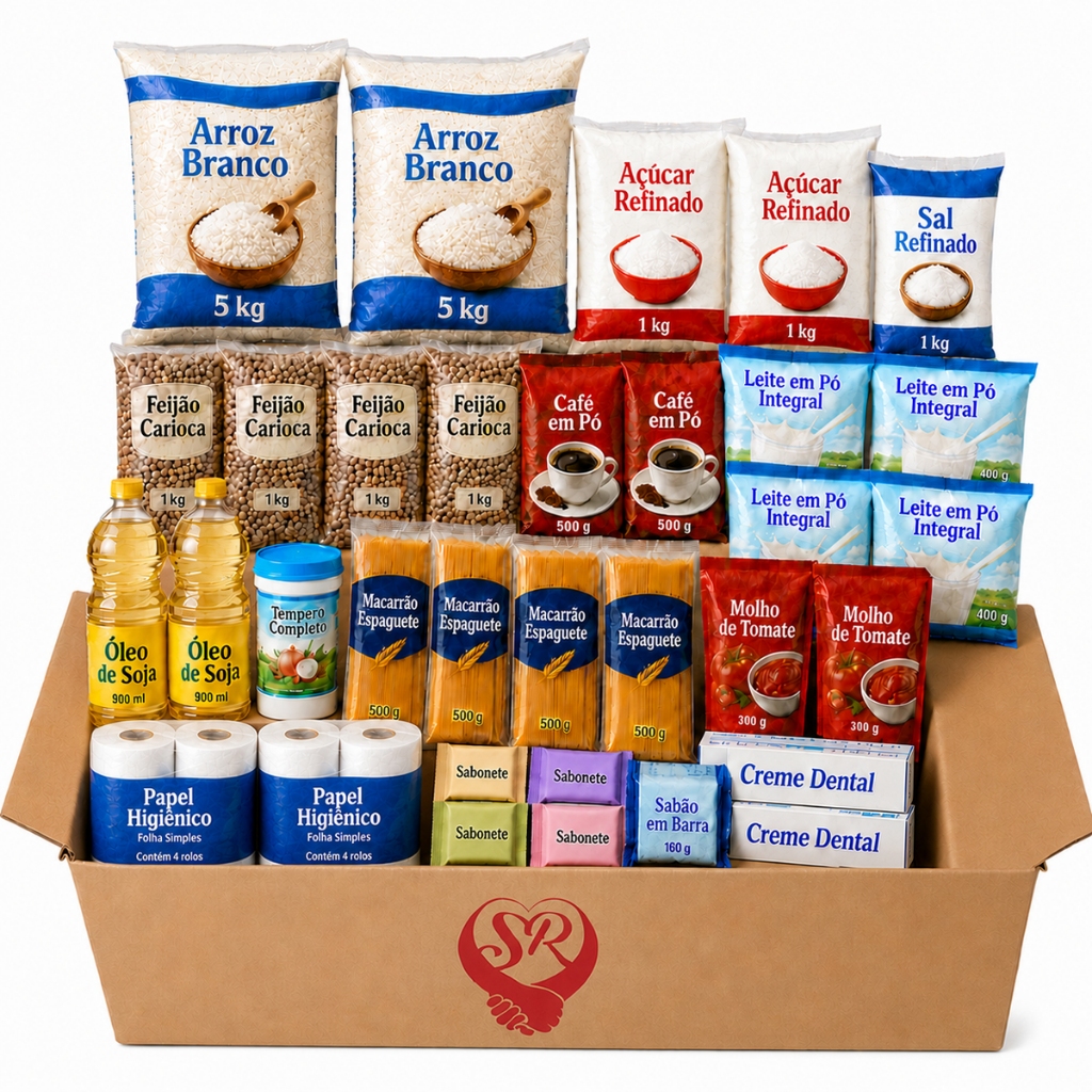Cesta Básica de Alimentos Gigante Mensal - 33 Itens