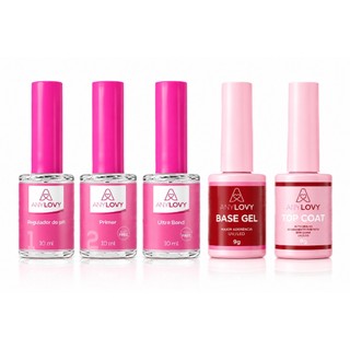 kit blindagem das unhas completo Anylovy- Desidratador + regulador de ph + primer +base g…