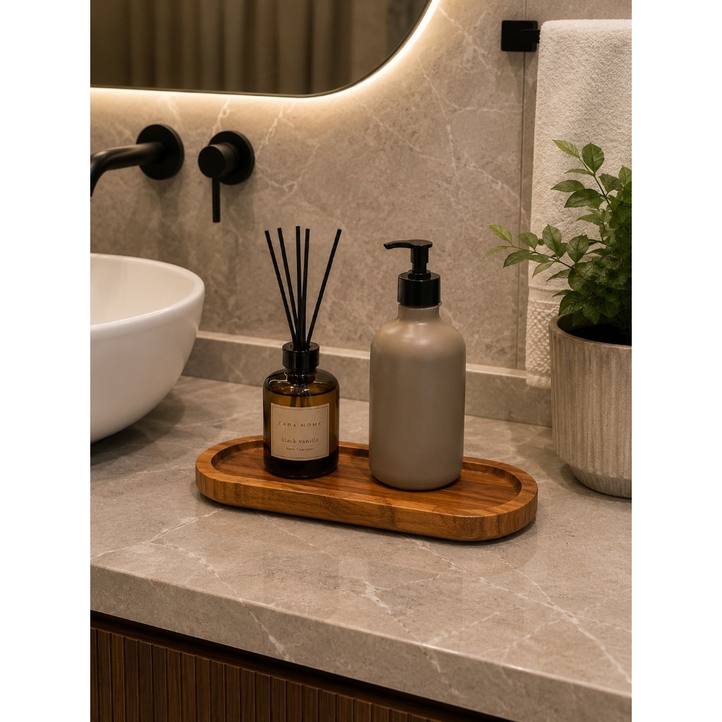 Bandeija Oval Decorativa para Banheiro Sala e Cozinha