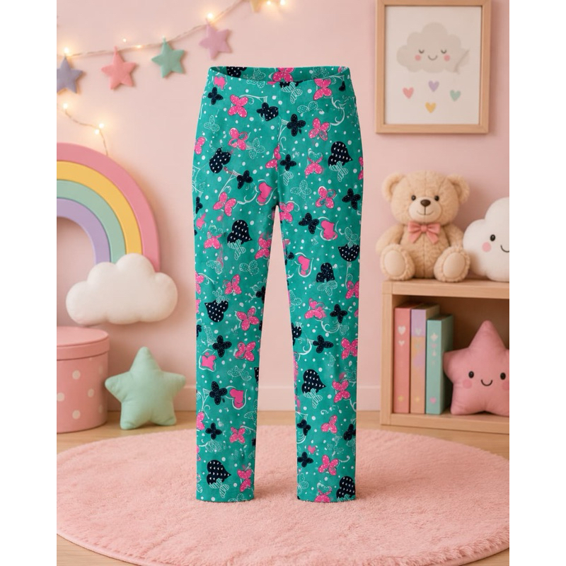Calça Legging Infantil Estampada Feminina – Confortável, Macia e Estilosa | Borboletas