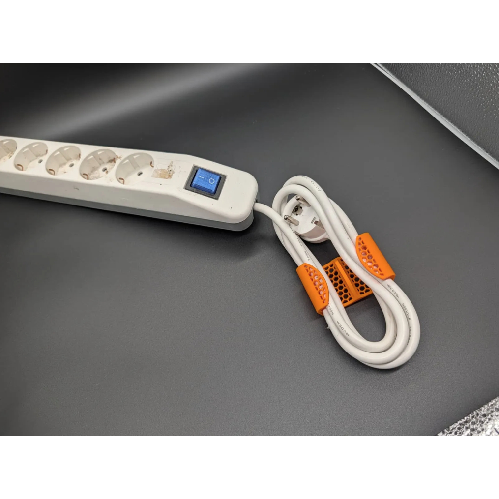 Organizador de Cabos | Prendedor de Fios Reutilizável | Clipe para Cabos USB, USB-C e Lightning | Kit 10 Unidades