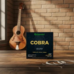 Encordoamento Para Viola Giannini Cobra Tensão Leve - Gesvnl