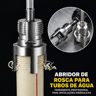 Abridor de Rosca para Tubo PVC 1/2 a 1 Polegada Ferramenta Hidráulica Profissional