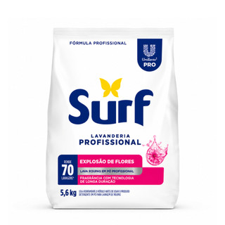 Sabão em Pó Surf Lavanderia Profissional 5,6kg Rende Até 70 Lavagens