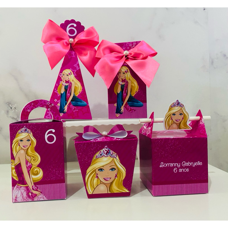 PEGUE E MONTE BARBIE - KIT FESTA | LEMBRANCINHA CASA ESCOLA | CAIXINHA PERSONALIZADA | MESVERSÁRIO ANIVERSÁRIO