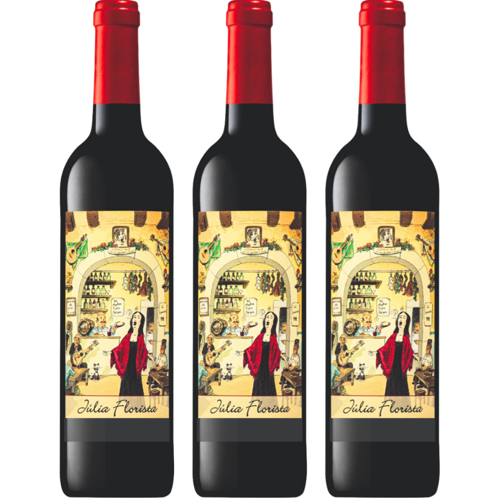 Kit 3 garrafas de vinho Julia Florista
