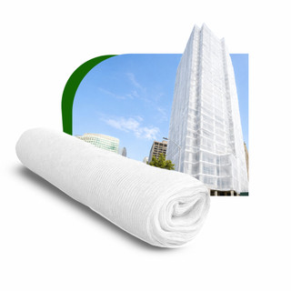 Tela Fachadeira 3x8m Branca Andaime Protecao de Obra NR18 PEAD Virgem Anti-UV Malha Raschel Estufa Agricola Construcao