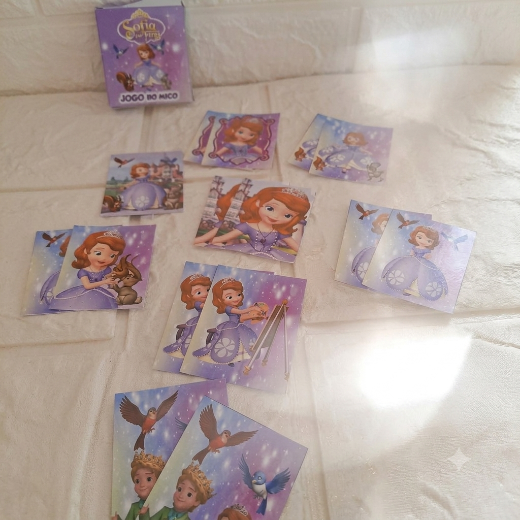 Kit 10 Lembrancinhas Princesa Sofia Personalizadas | Jogo da Memória Infantil Aniversário - festa - envio  rápido