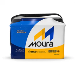 Bateria Automotiva Moura M60AD 60Ah 12V 460 CCA Caixa Alta Polo Positivo Direito Garantia 24 Meses