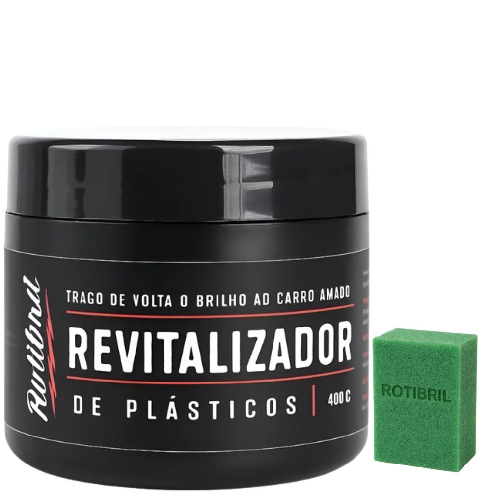 Revitalizador de Parachoque e Plásticos Externos Automotivos 400g - Cera Revitalizadora de Plásticos