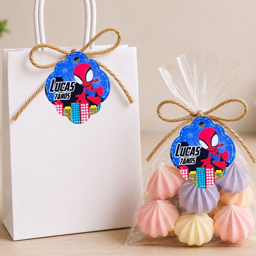 Tags Personalizado Os vingadores/homem Aranha/Kit Tags Lembrancinha de aniversario Heróis /Os vingadores/homem Aranha
