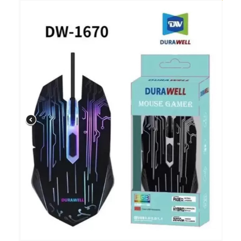 Mouse Gamer Com  Fio e com Led