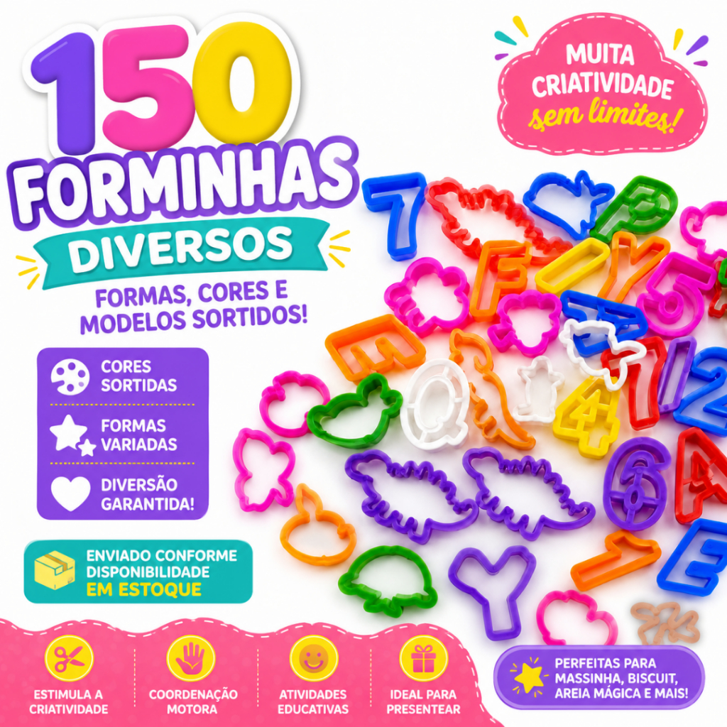 150 FORMINHA DE MODELAR MODELOS DIVERSOS: