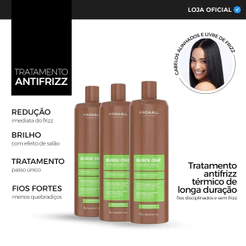Antifrizz Profissional: Controle de Frizz e Volume | Burix One 1L 3 unidades