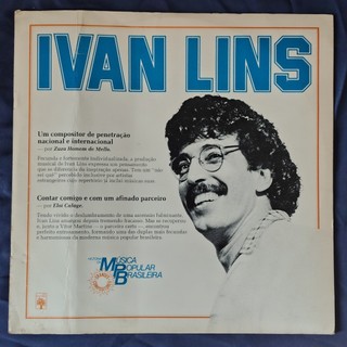 LP Ivan Lins - História da MPB Grandes Compositores - 1984 -Disco de Vinil Original