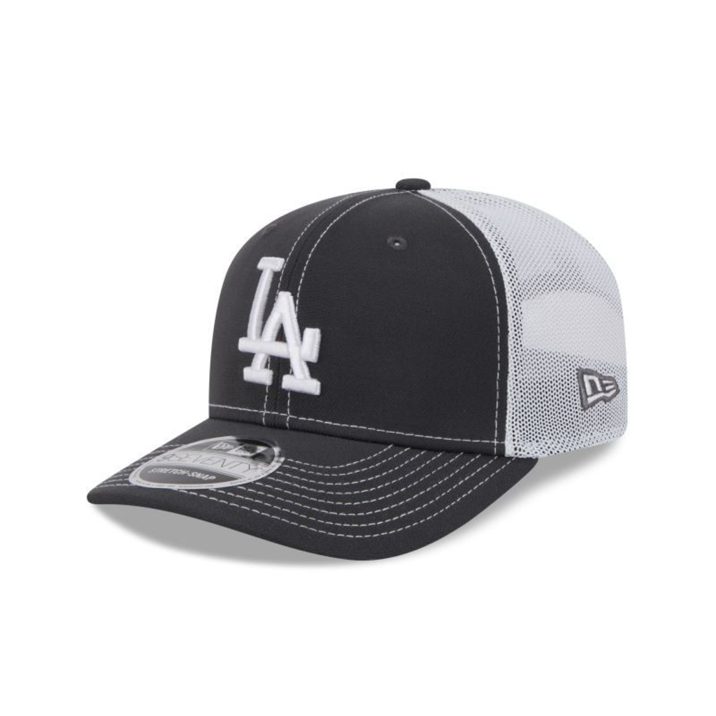 BONÉ NEW ERA 9SEVENTY STRETCH SNAP LOS ANGELES DODGERS MLB CINZA — AJUSTÁVEL | O