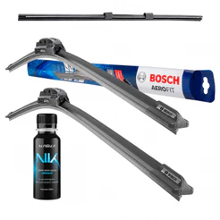 Limpador Para-brisa Palheta Dianteira Original Bosch + Borracha Refil Traseira