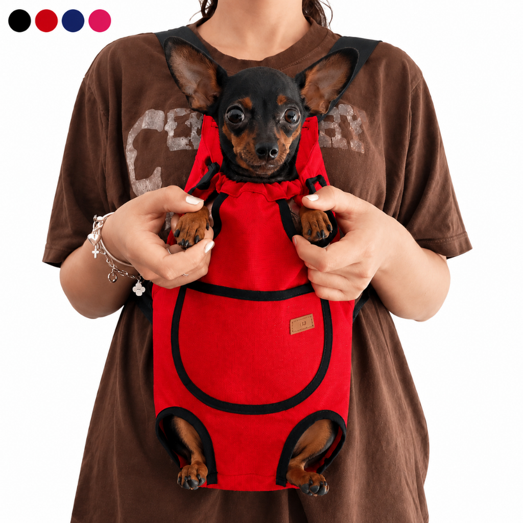Mochila Bolsa Canguru Luxo Frontal para Transporte Passeio Pet Cachorro Gato P ao GG Confortável