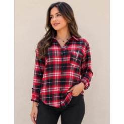 Camisa Xadrez Feminina Clássica – Estilo, Conforto e Elegância