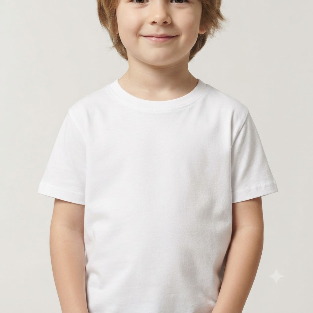 Camisa Infantil Branca Masculina Feminina Casual Lisa Vários Tamanhos Escola Uniforme Escolar