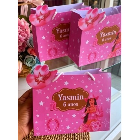Sacolinha Personalizada Boiadeira Ana Castela | Lembrancinha || Mimos | Aniversário Boiadeira Ana Castela