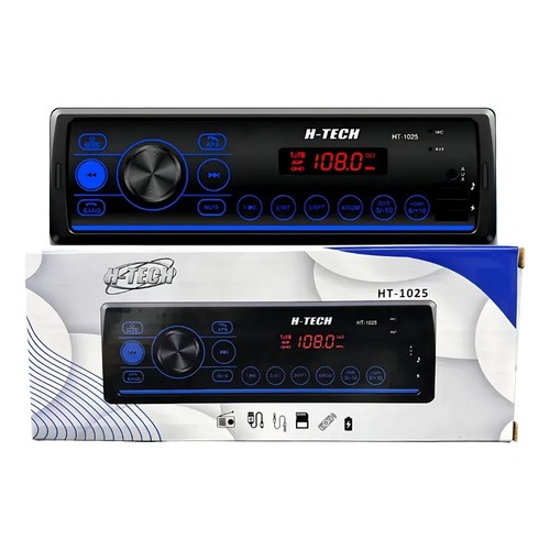 Rádio Som Automotivo Mp3 C/ Bluetooth 2 Usb's Aux Pen Drive