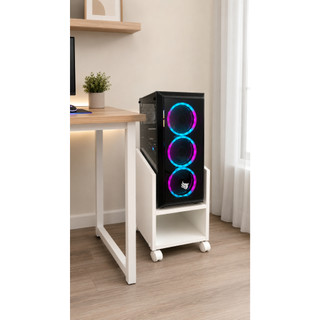 Suporte Para CPU e Nobreak Com Rodízios Escritório Home Office