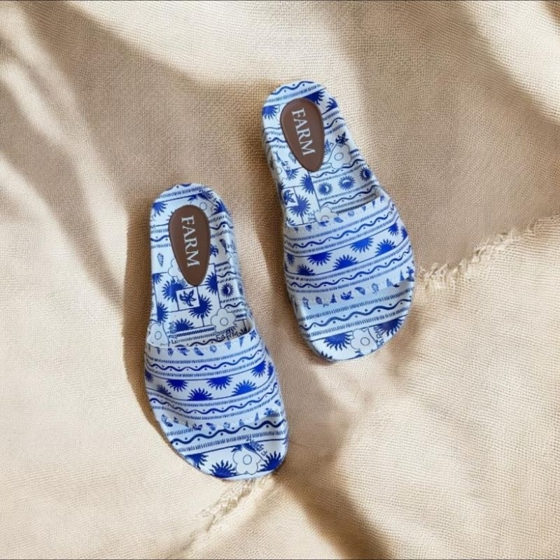 Chinelo Farm Feminino Griffe Slide Sandalia  Masculina Feminina Slider Floral 2025 LUXO