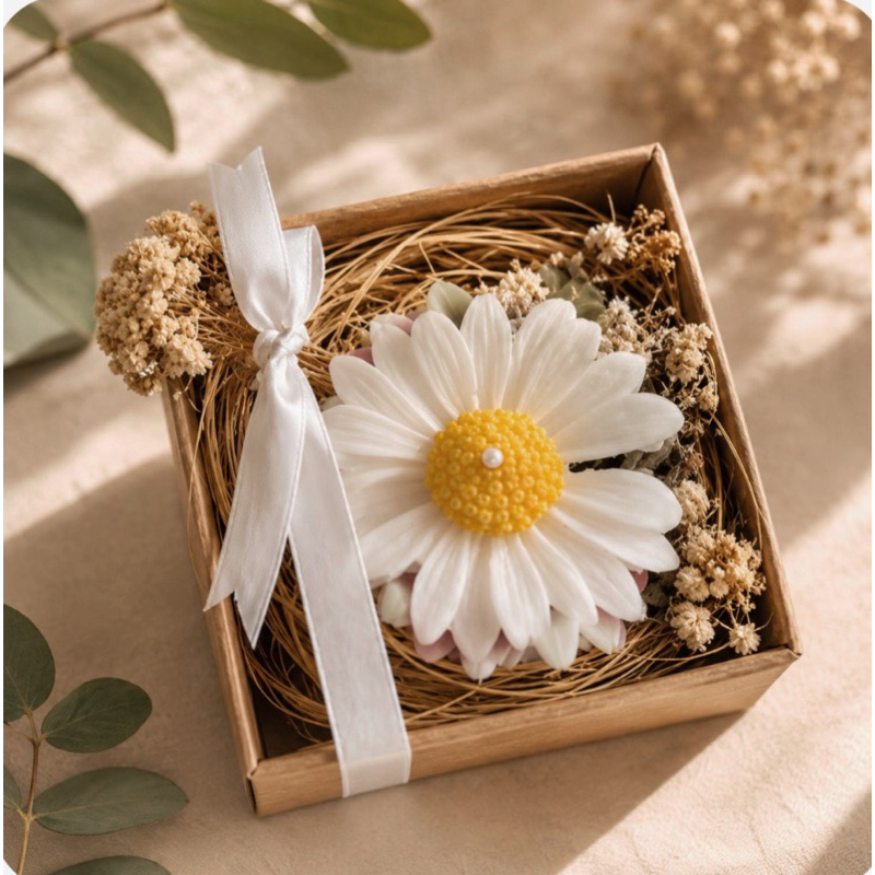 LEMBRANCINHA DE CASAMENTO VELA AROMÁTICA PARA ANIVERSÁRIO BATIZADO - Margaridas