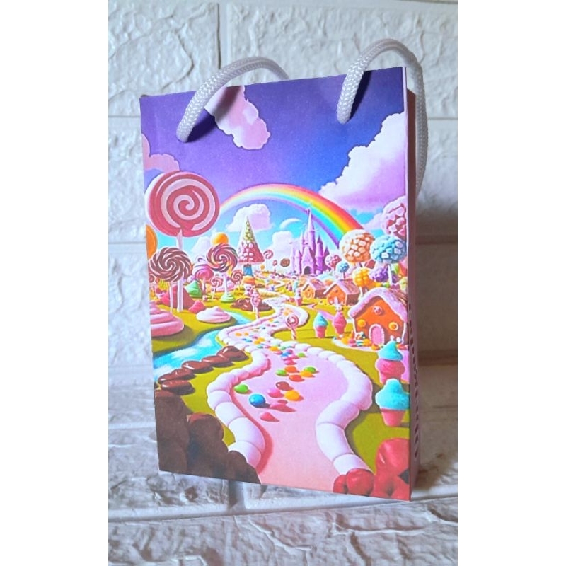 Sacolinha Surpresa Personalizada Lembrancinha Mundo doce PEGUE E MONTE