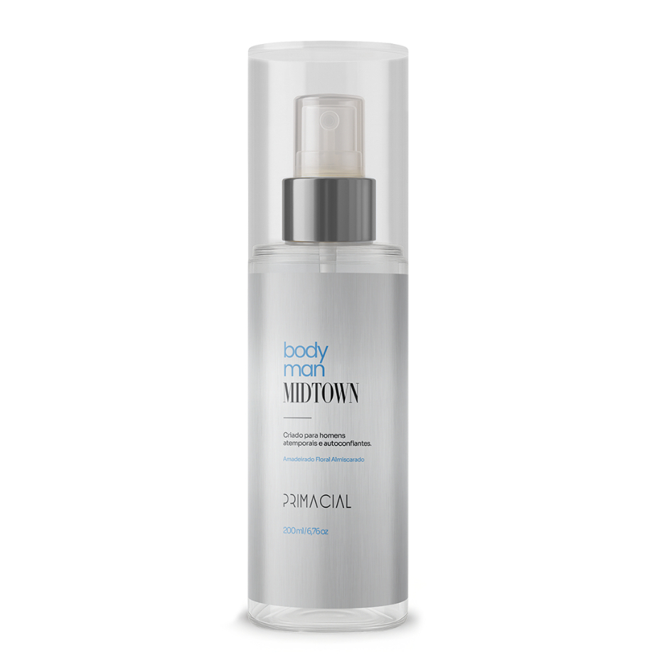 BODY SPLASH MASCULINO MIDTOWN 200ML - PRIMACIAL PERFUME FRESCO AMADEIRADO