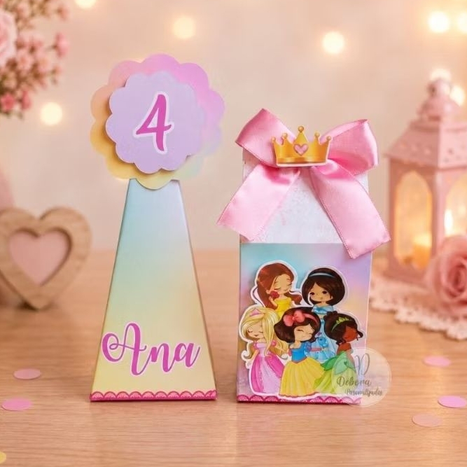 Kit festa princesa PEGUE E MONTE | lembrancinhas, personalizados e decoração para festa e aniversários infantil