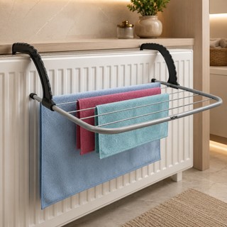 Varal Portátil Para Apartamento Secador De Roupas Prático e Retrátil Para Janela e Parede
