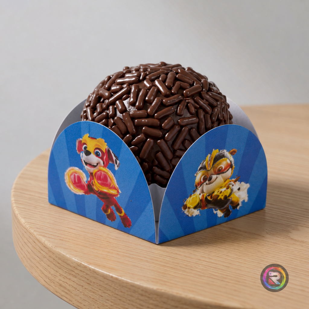 Forminha Patrulha Canina Docinho Porta Doce Festa Aniversário | Festa Infantil | Lembrancinha Brigadeiro
