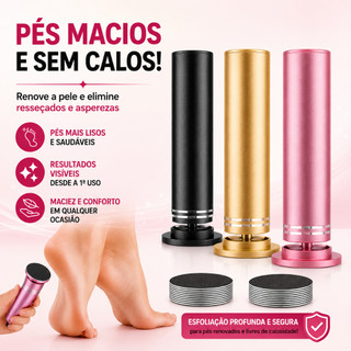 Esfoliador Portatil Pe Sortidos Cuidados Pessoais Pratico Efetivo