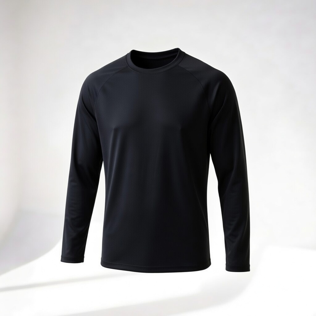 Camiseta Masculina Fitness Manga Longa Dry Fit para Academia, Caminhada e Corrida