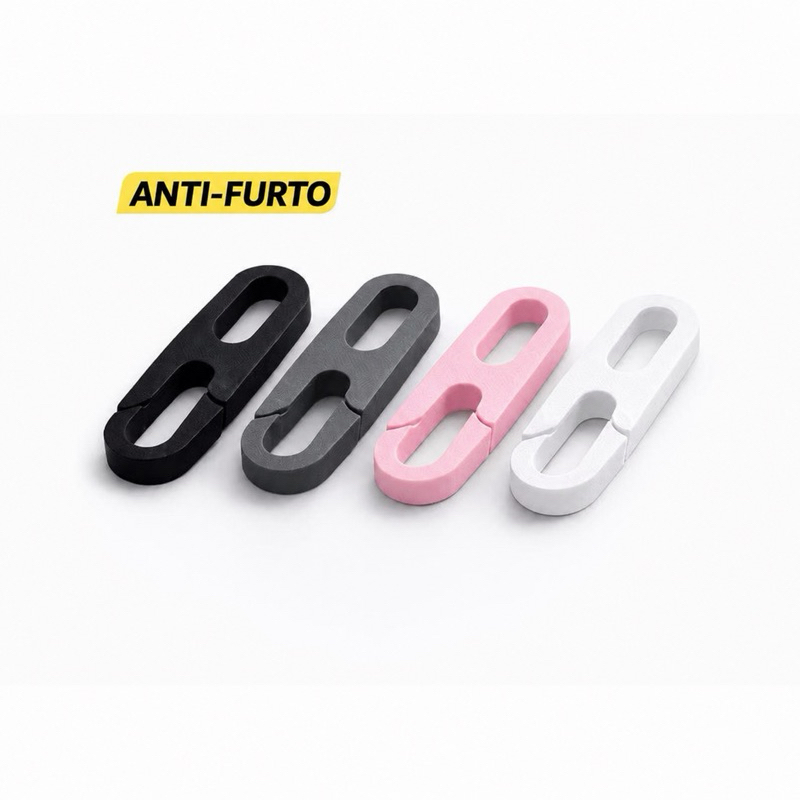 Clip Anti Furto para Zíper de Mochila Bolsa e Mala Trava Discreta Segurança 1 Unidade