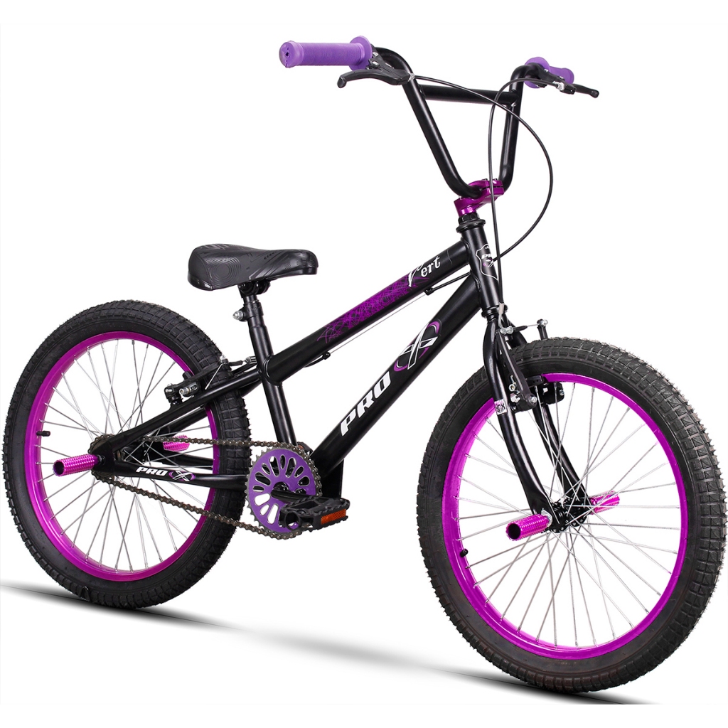Bicicleta BMX Infantil Pro-X Aro 20 Com Pedaleira Menino 6, 7, 8 Anos