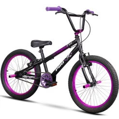 Bicicleta BMX Infantil Pro-X Aro 20 Com Pedaleira Menino 6, 7, 8 Anos