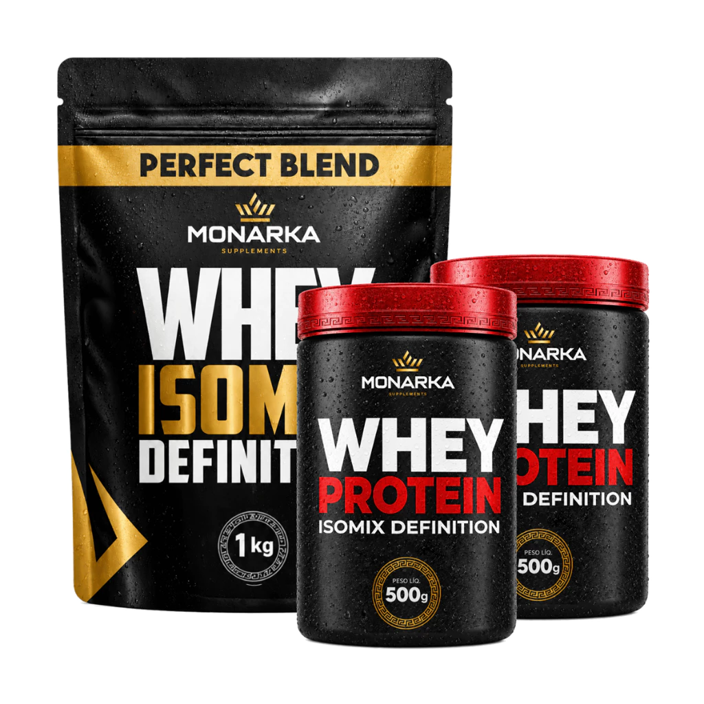 KIT 3 Whey Protein Blend Isolado e Concentrado - Suplemento Alimentar Pó Preparo Rápido Academia 38 — imagem 1