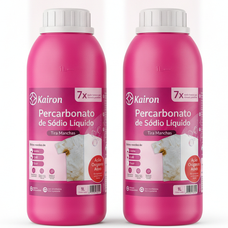 Percabonato 2L 1L Lava Roupas Líquido Tira Manchas Clareador Brancas E Coloridas
