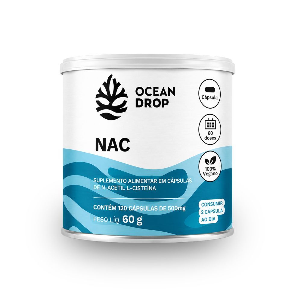 Suplemento Alimentar Nac 120 Cápsulas Ocean Drop