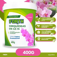 Fertilizante Forth Orquídeas Floração 400g 09.45.15 Adubo