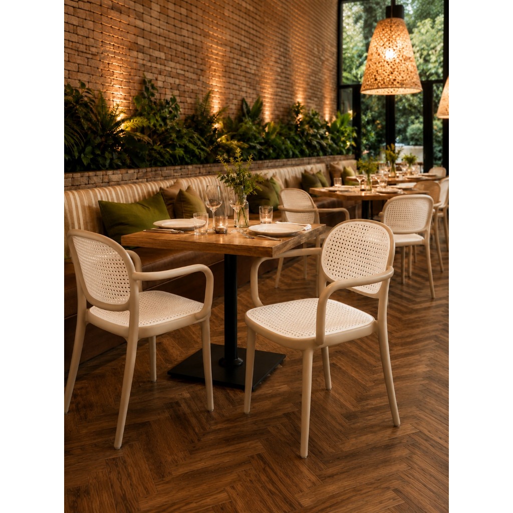 Cadeira de Jantar Dubai Rattan Sala Cozinha
