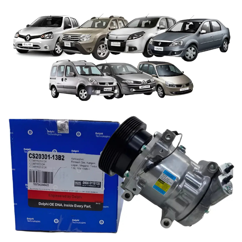 Compressor De Ar Sandero / Clio / Logan / Duster ORIGINAL DELPH