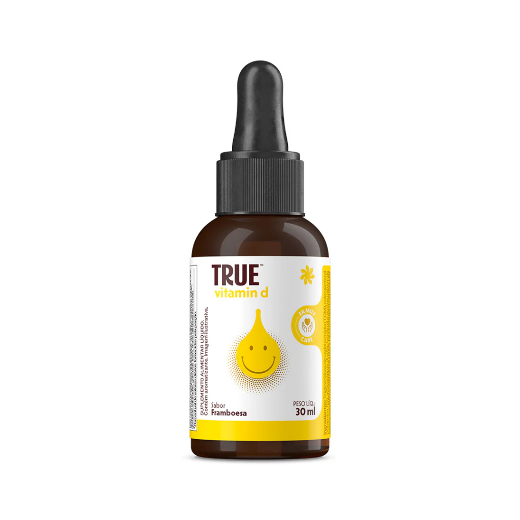 Vitamina D Liquida Family Care True Source Sabor Framboesa 30ml