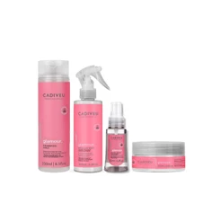 Cadiveu Kit Glamour Shampoo + Máscara + Fluído + Óleo